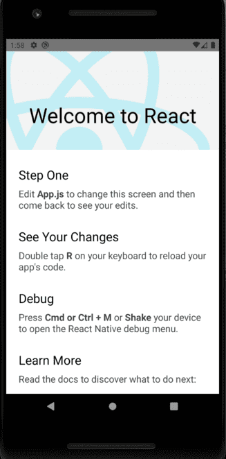 start screen